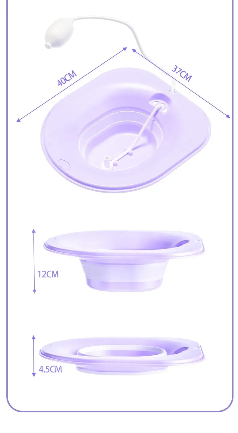 2024 Lizhen Folding Toilet Sitz Bath Pregnant Women Special Wash Basin Bath Tub Soaking for Pregnant  Basin Bathtub woman bidet