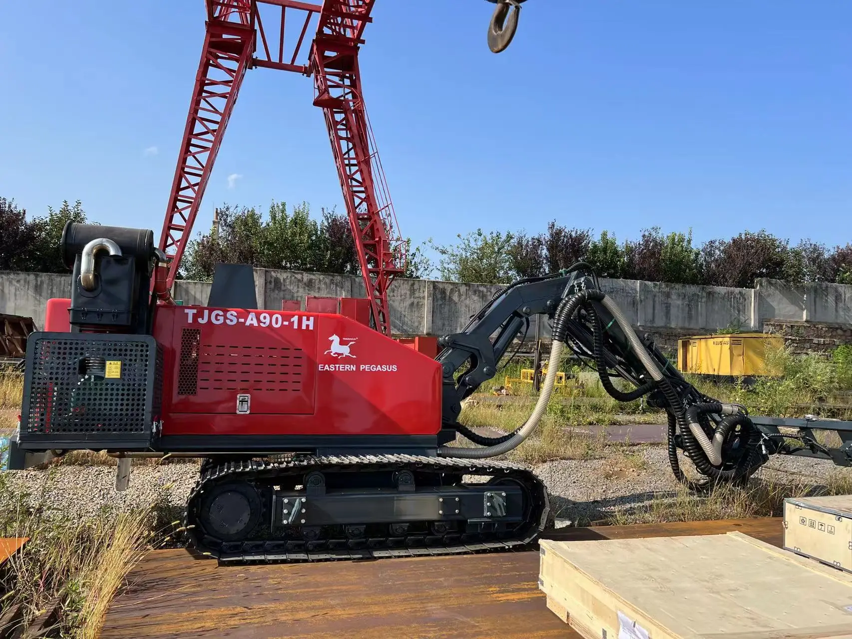 Quarry rock drill machine surface drill rigs air compressor drilling machine