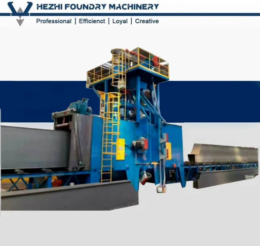 H Beam Profile Shot Blasting Equipment Machine Wheel Blaster QH69 for Steel Surface Continuous Treatment