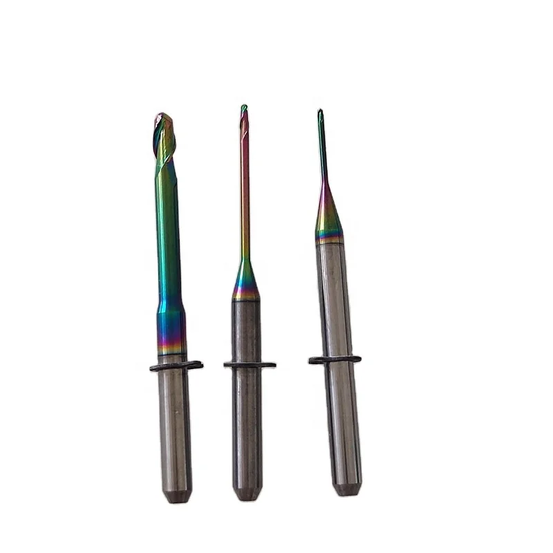 CAD CAM System rainbow Coating Dental 35mm/40mm Pmma Milling Burs compatible