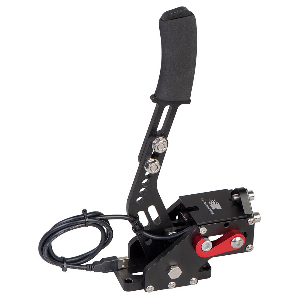 Aluminum USB Handbrake for SIM Racing Games Logitech g25/g27/g29 T500 FANATEC DIRT RALLY with Fixed Plate and Clamp