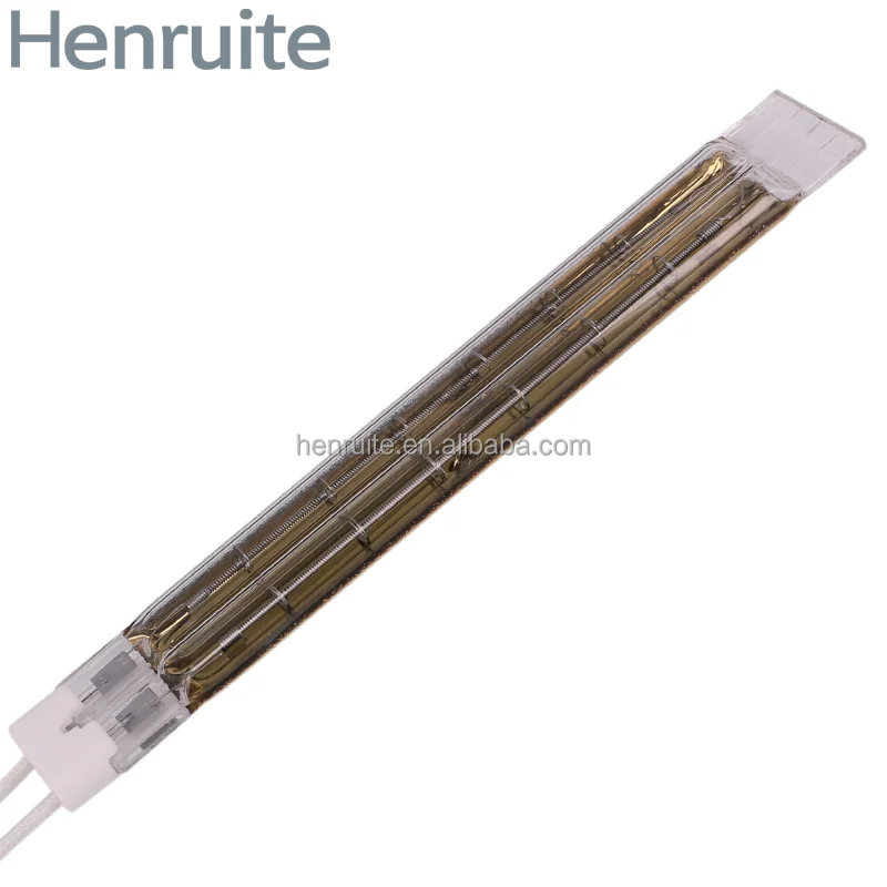 400w--10000w halogen infrared double tube 11*23 golden reflector lamp 09751720 infrared heating lamp for print