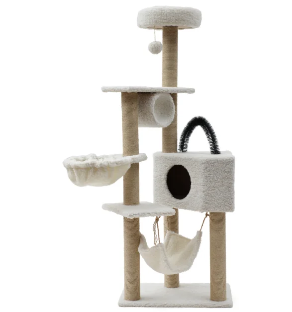 New Design Kitten Cat Scratcher Board Cat Climbing Frame Plush Rope Toy Cat Tree Tower