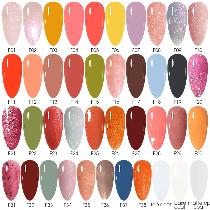 Wholesale Gel Polish Set Yogurt Soft Gel Diamond Glitter Nail Polish Set For Nail Art Design Gel Nail Polish Packaging Box