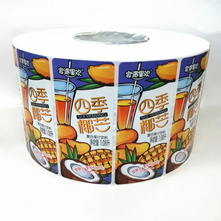 Factory Price Self Adhesive Metalized Silver BOPP Stickers Custom Private Logo 100ml Bottle Label