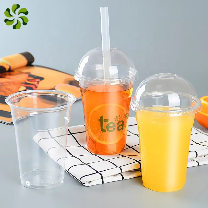 Factory hot sale 16oz Disposable Plastic Cup Clear PLA Transparent Biodegradable Beverage Cup