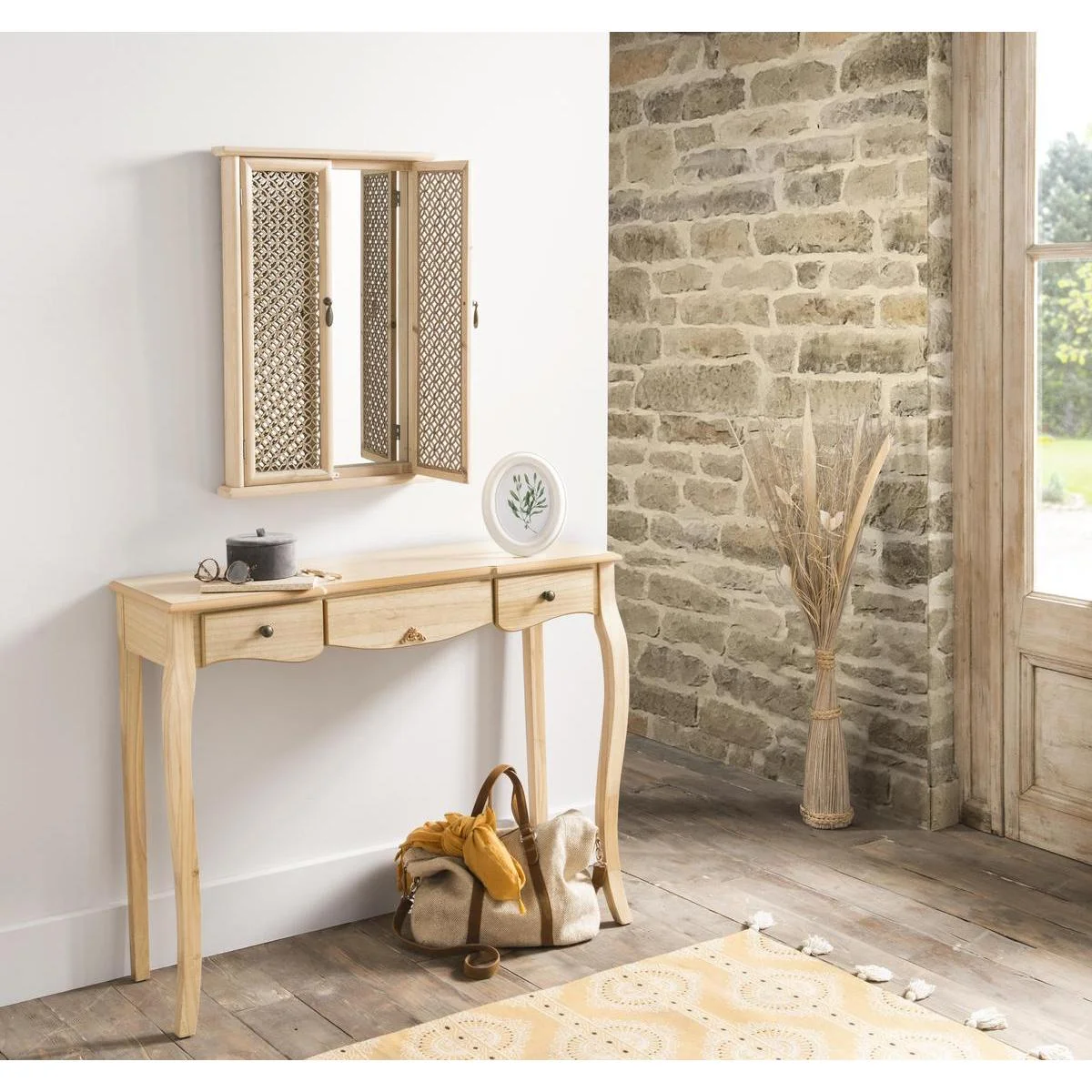 For Living Room Furniture Hallway Wooden Color Entrance Console Table Modern