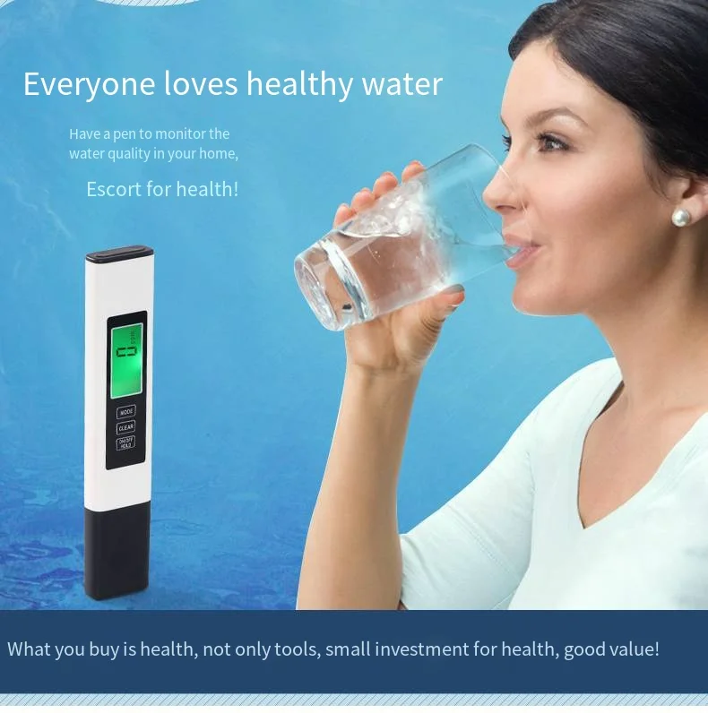 Tds Tester 0-9990 Ppm Tds Meter Hold Lcd Digital Water Tester Pen Ppm Meter Filter Stick Water Purity Tester A2