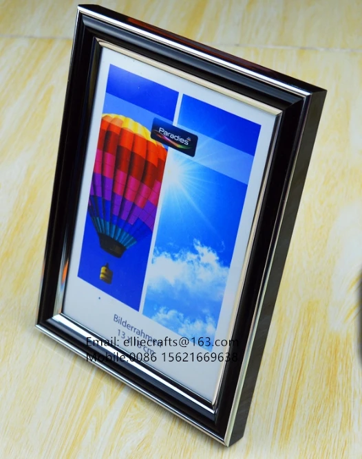Wholesale PVC photo frame 20x15 plastic picture frame 10X15X21X30X40X50x70x100 cadre fotos molduras para fotos
