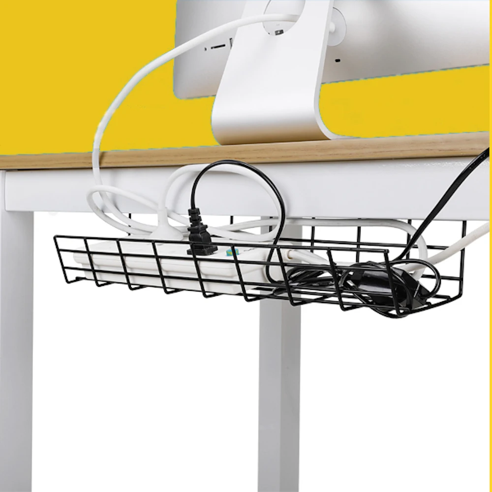
Wire Management Cords Baskets Cord Holders Cable Ties Metal Steel Cable Organizer Under Desk Cable Management Tray 