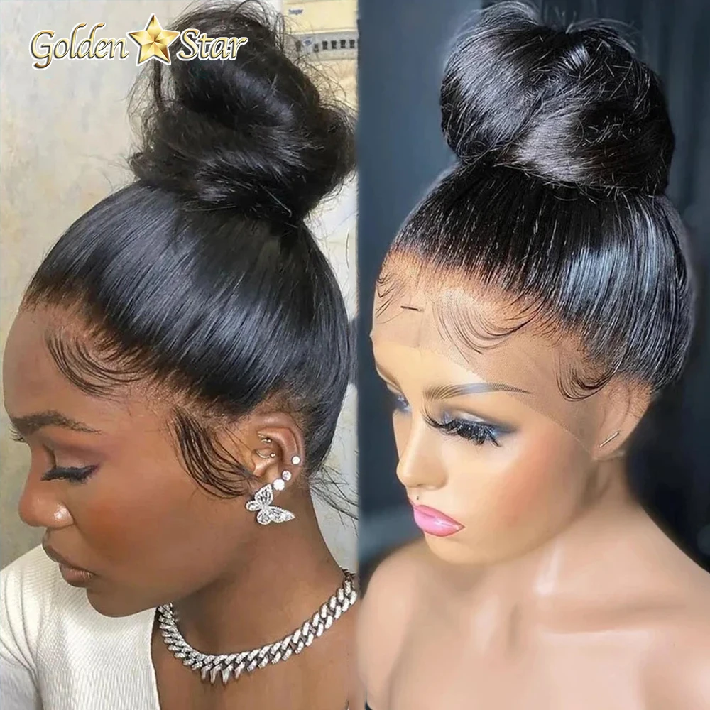 GD Wholesale Price Long Straight 360 Lace Frontal Wigs,Natural Raw 360 Virgin Hair Wig,Brazilian Human Hair 360 370 lace Wigs