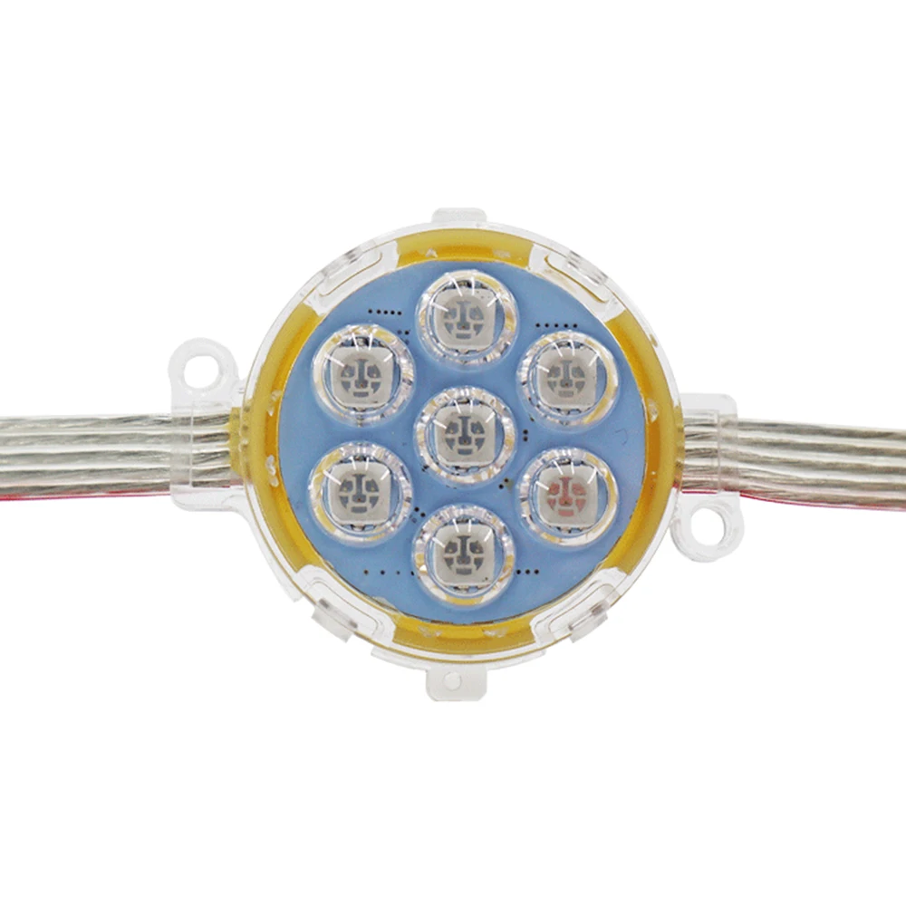Bulk Wholesale Round Flat Led Pixel Led Rgb 12V Waterproof Advertising Full Color Point Light