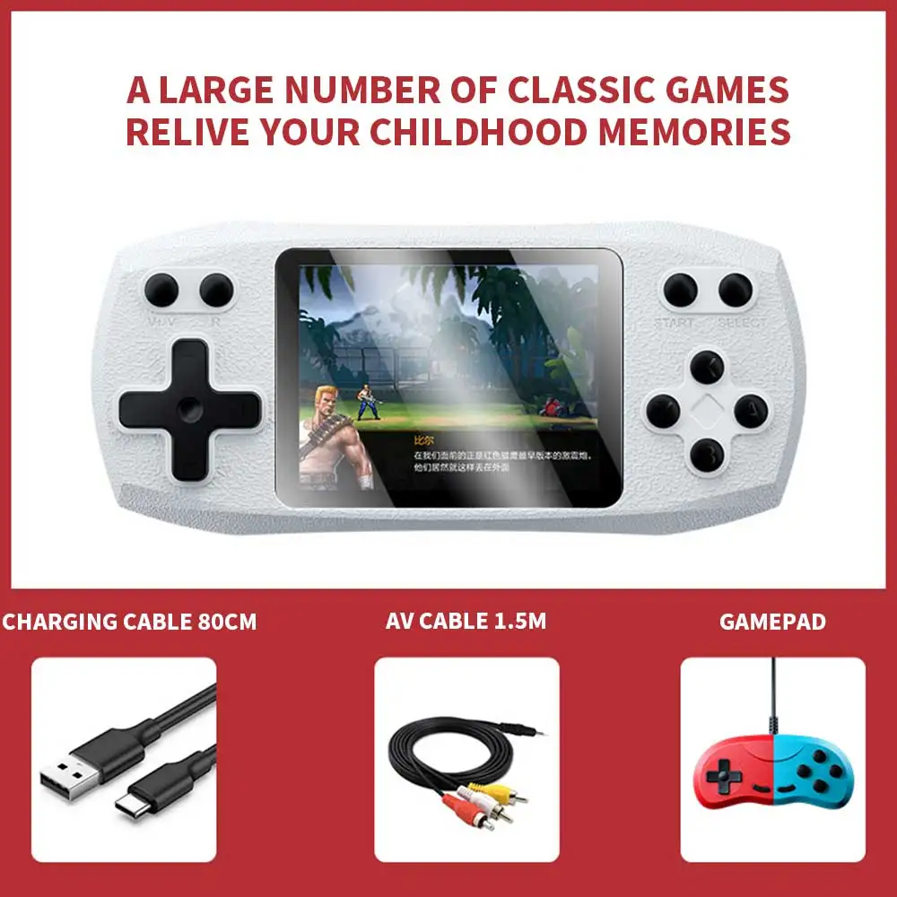 F1 3 inch Retro Game console Handheld Game Player 620 consolas de juegos Classic Game Cosola For NES