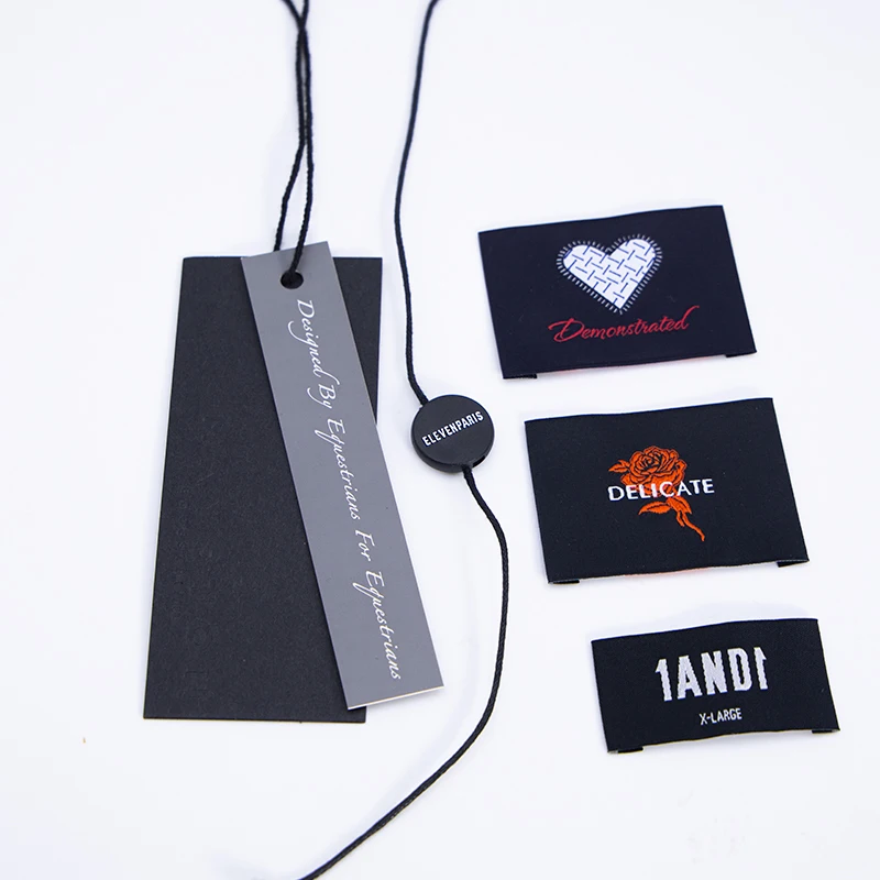Luxury Custom Logo Clothing Hang Tag Garment Clothes T Shirt Shoe Paper Labels Hang Tags