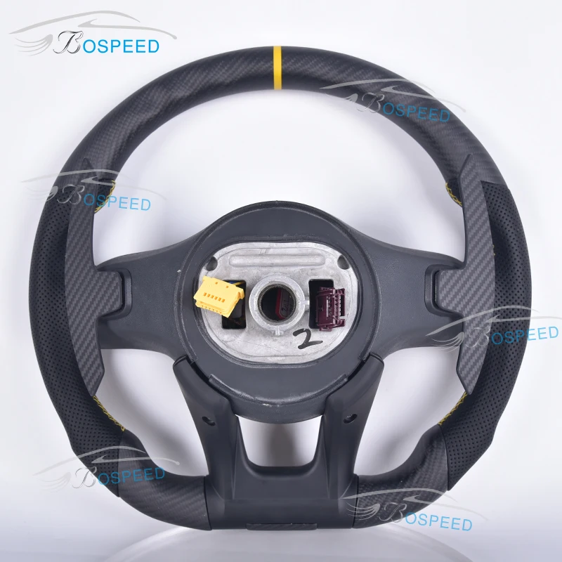Carbon Fiber Leather Steering Wheel For Mercedes Benz AMG W204 W205 W211 W203 W212 W176 W213 Cla W210 W124 W177 W221 Forged