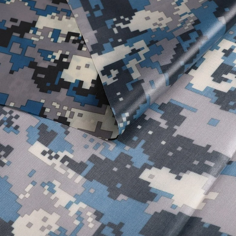Digital camouflage sublimation printed oxford waterproof coated camo backpack fabric