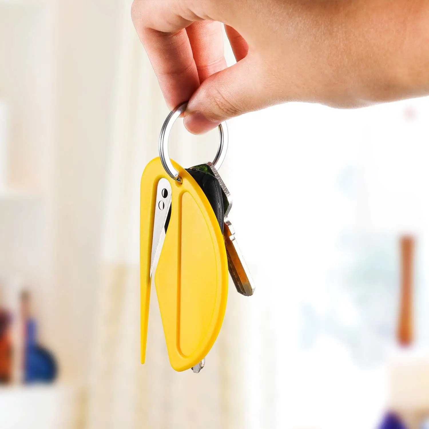 Custom Logo Letter Opener Envelope Slitter Mail Opener Plastic Razor Blade Paper Knife for Envelope Package Paper Box and Mail