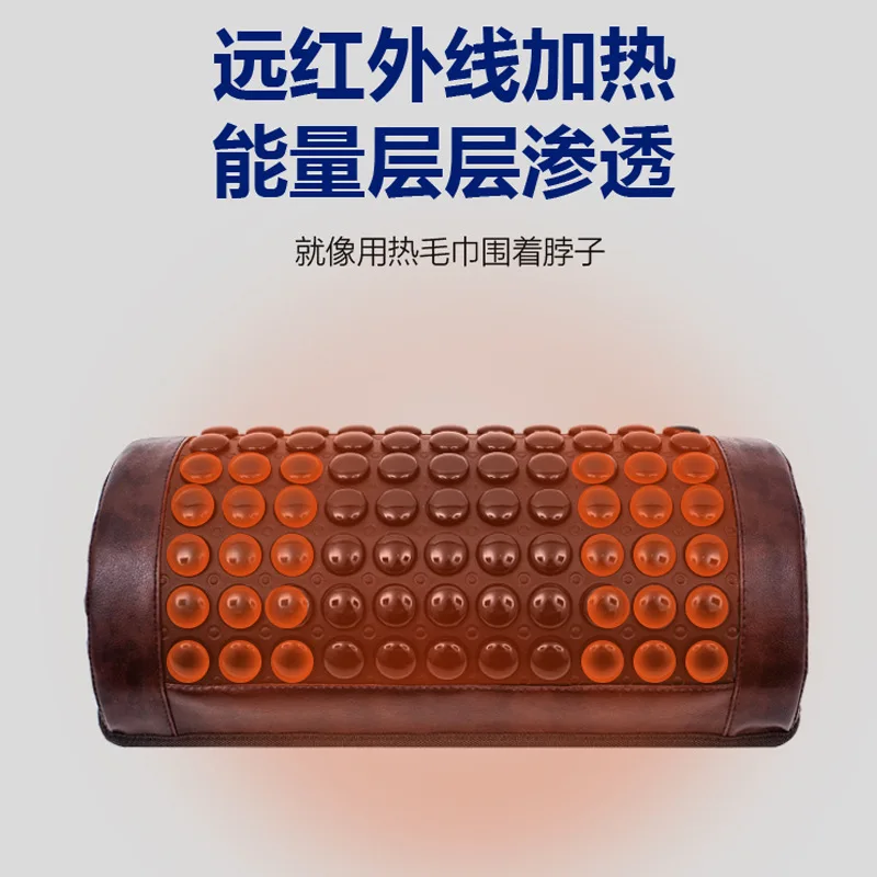 Hot Sale Factory Wholesale Customized Heating Neck Tourmaline Bed Jade Massage Pillow