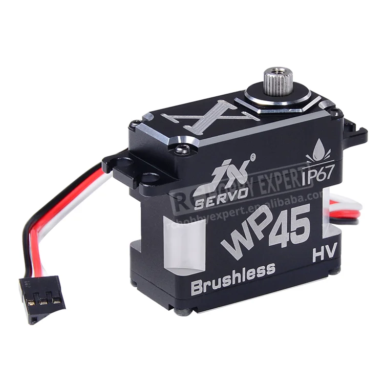  JX Servo WP45 45 кг полностью металлический IP67 Водонепроницаемый бесщеточный высококачественный сервопривод для радиоуправляемых хобби БПЛА робототехники и промышленного