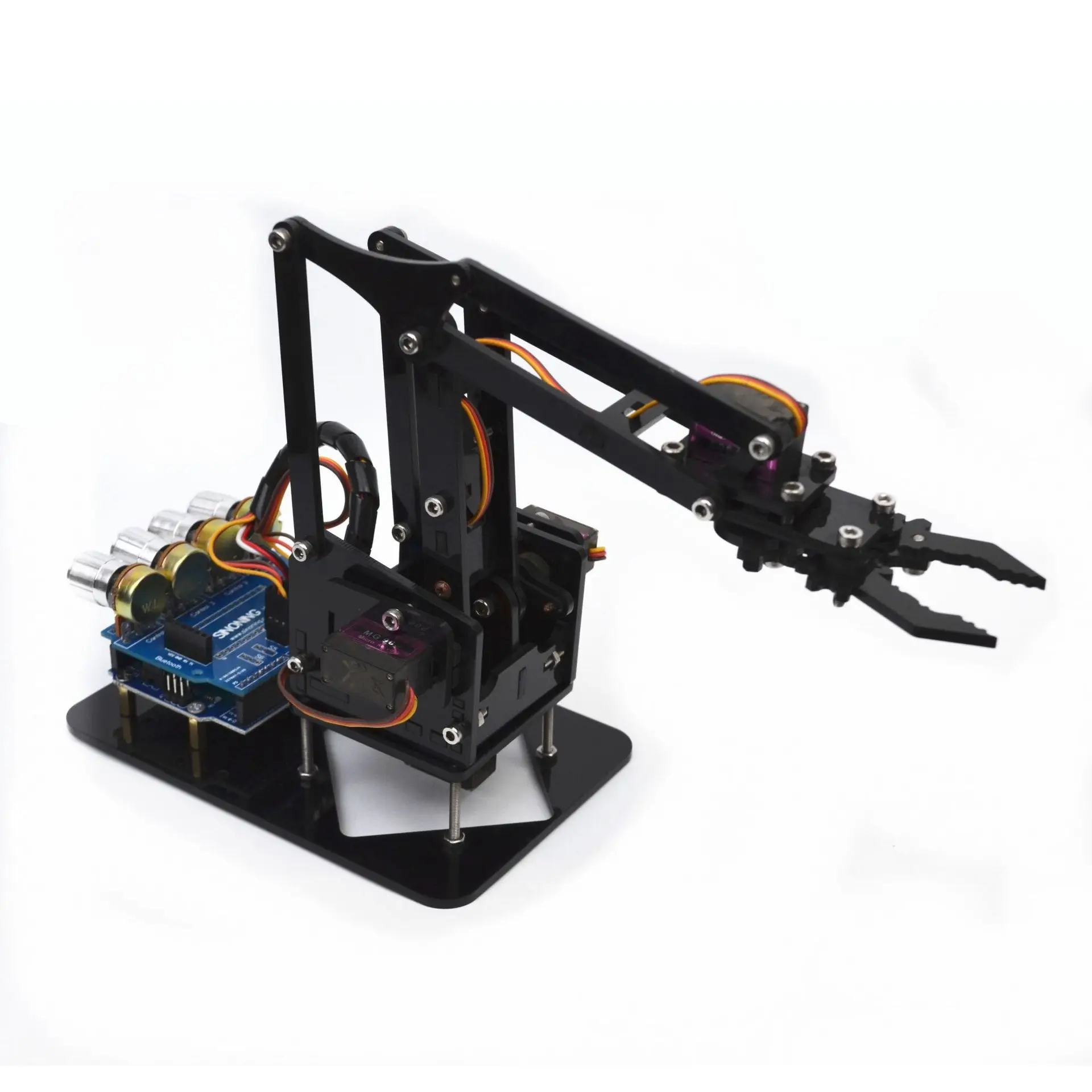 Wholesale Robotic Grasping Robot Arm 4 Degrees Of Freedom For Ardu ino Maker Learning Kit Metal Version