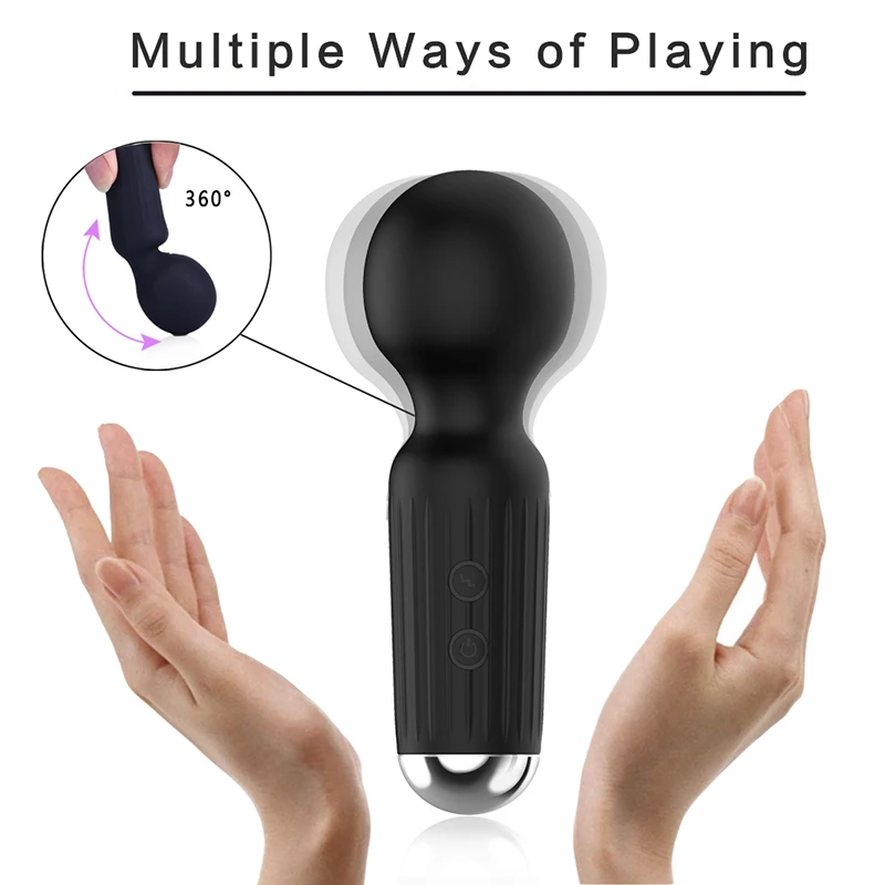 Factory Price Wholesale 15 Speed Powerfull Massager Large Head Vibrator Waterproof AV Vibration Stick