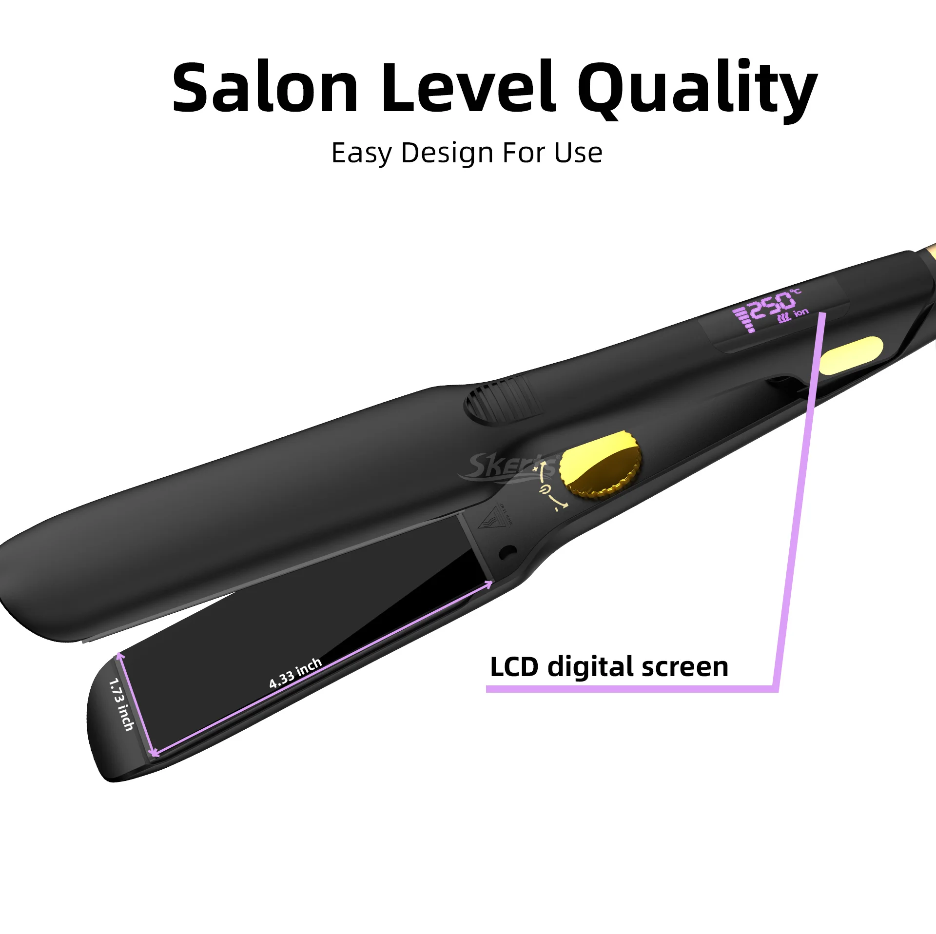 Best Portable Customize Logo Keratin Treatment Hair Straightener 480 Degrees 2 In 1 Hair Flat Iron And Curler
