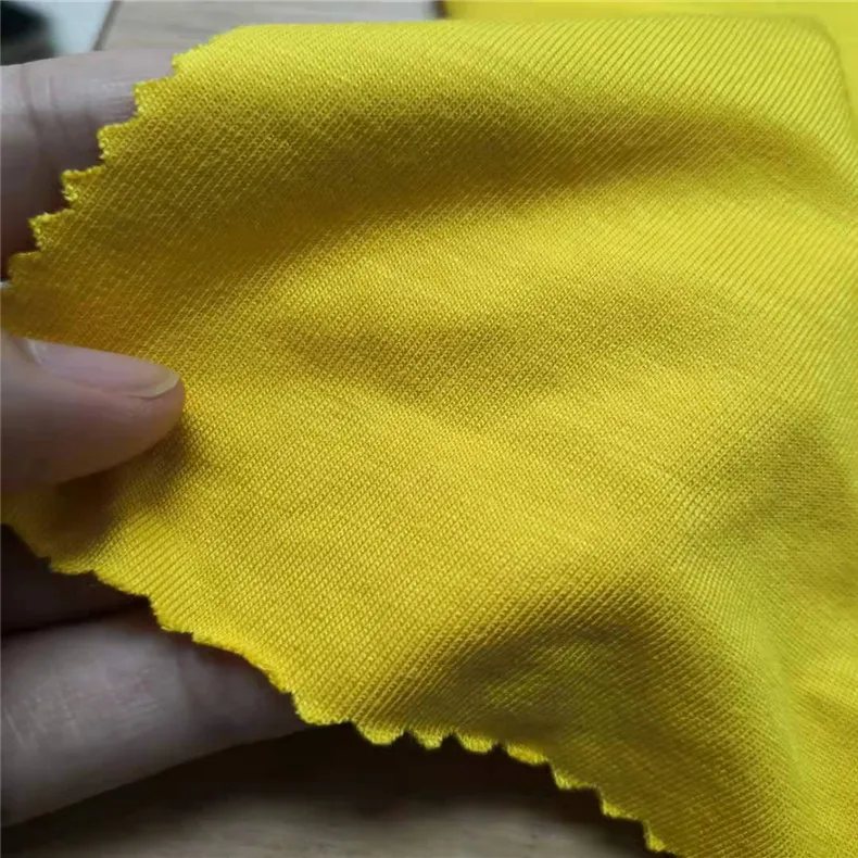 OEKOTEX-100 Certificated Sustainable 95 Bamboo 5 Spandex Bamboo Fiber Fabric for Stretch yoga clothes