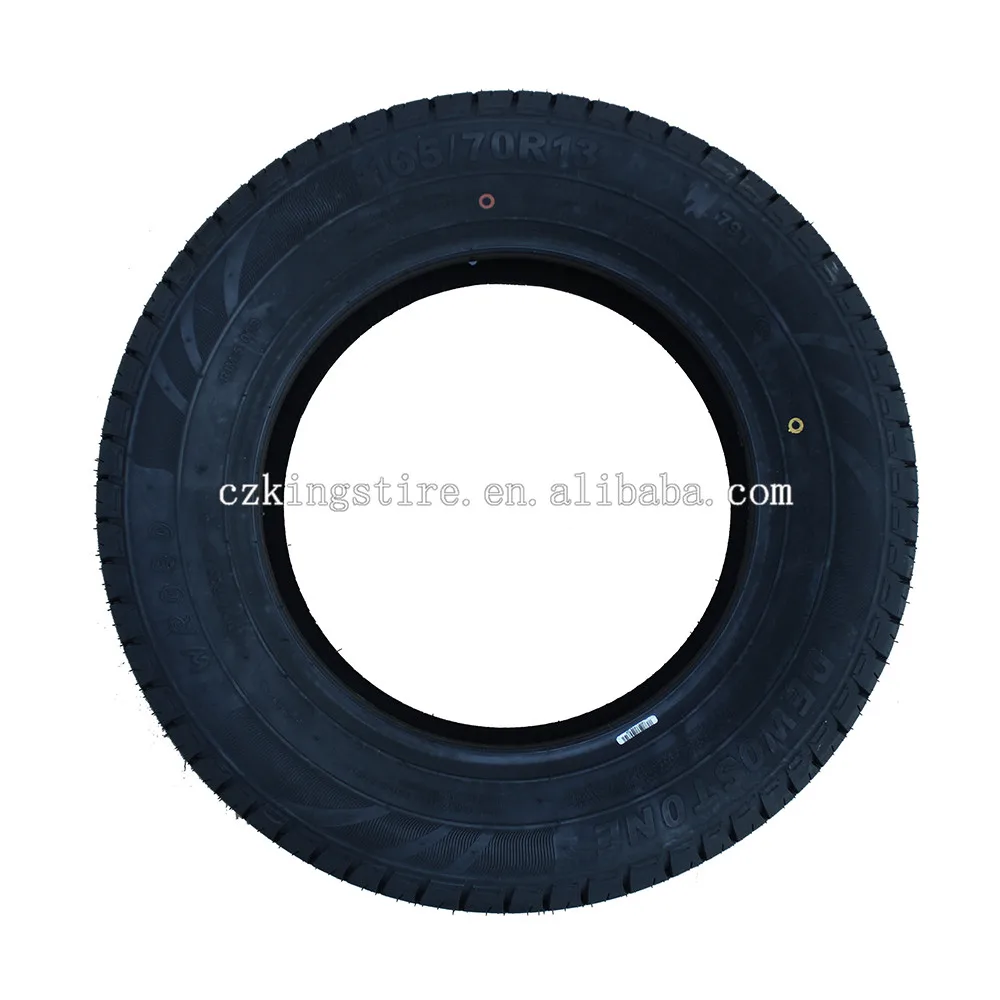 
factory supplier 165/70R13 light truck trailer tire with aluminum wheel 