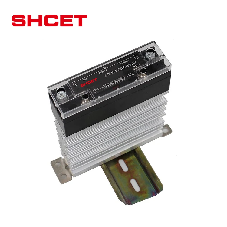 Top quality SSR solid state relay voltage regulator 10A 25A 40A dc to dc Single Phase Din rail AC Output SSR-40 ac to ac