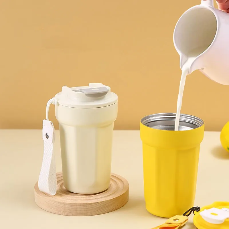 15 =oz Stainless Steel Vacuum Insulated Tumbler Spill Proof Coffee Travel Mug  with Lid Thermos Cup