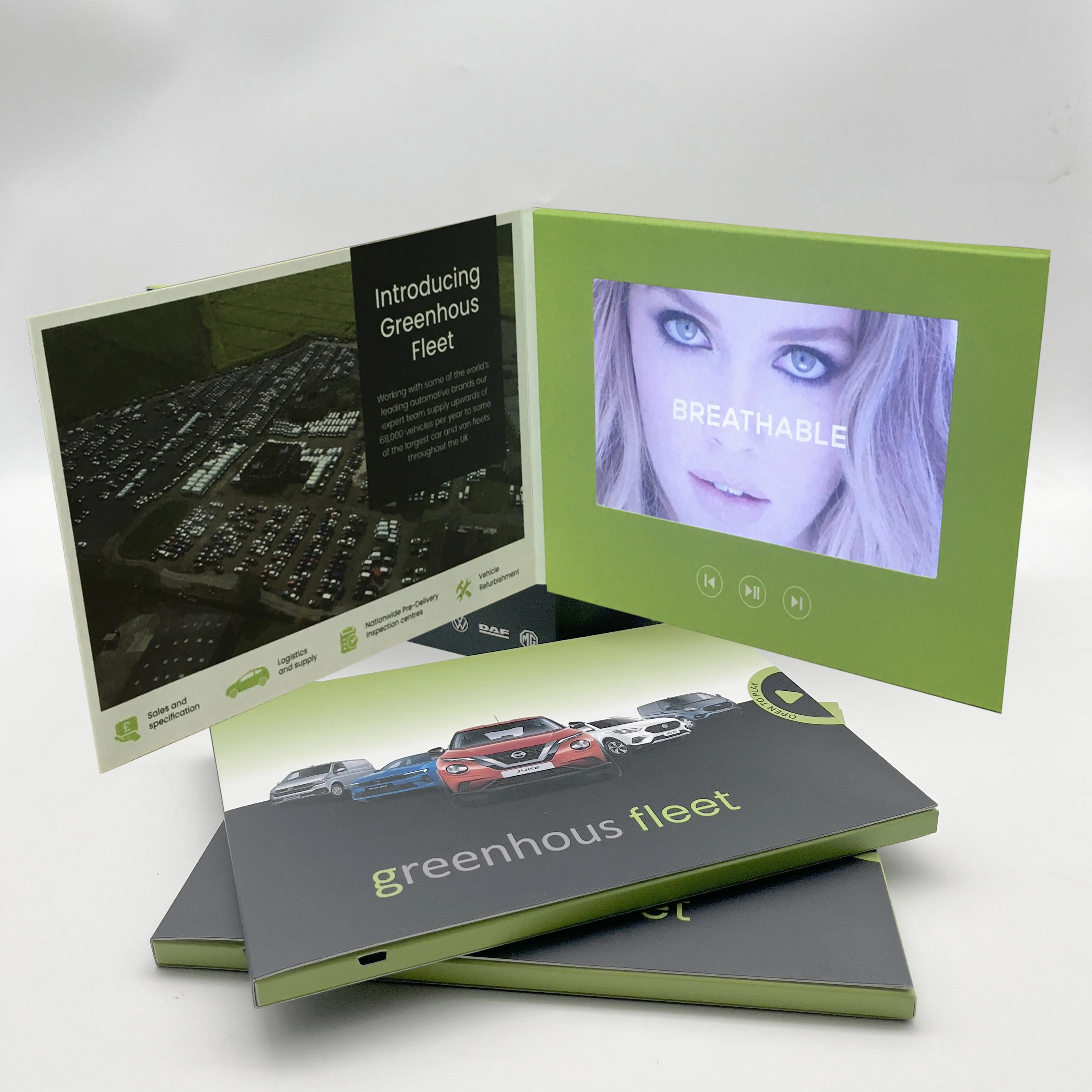 Screen Advertising Digital Lcd Screen Mailer Booklet Greeting Card Book Box Video Brochure