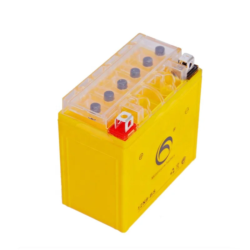 Motorbike Motorcycle Battery 12v 9ah Motorcycles Starter Battery 12N9-BS Long Service Life High Quality Battery