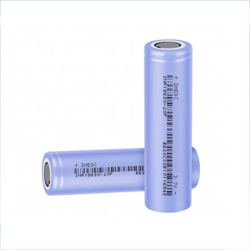 20A Discharge Rate Lithium Ion 18650 Battery for DMEGC INR18650 3.7V Bike Battery 2000mAh Lithium Battery for Motorcycle
