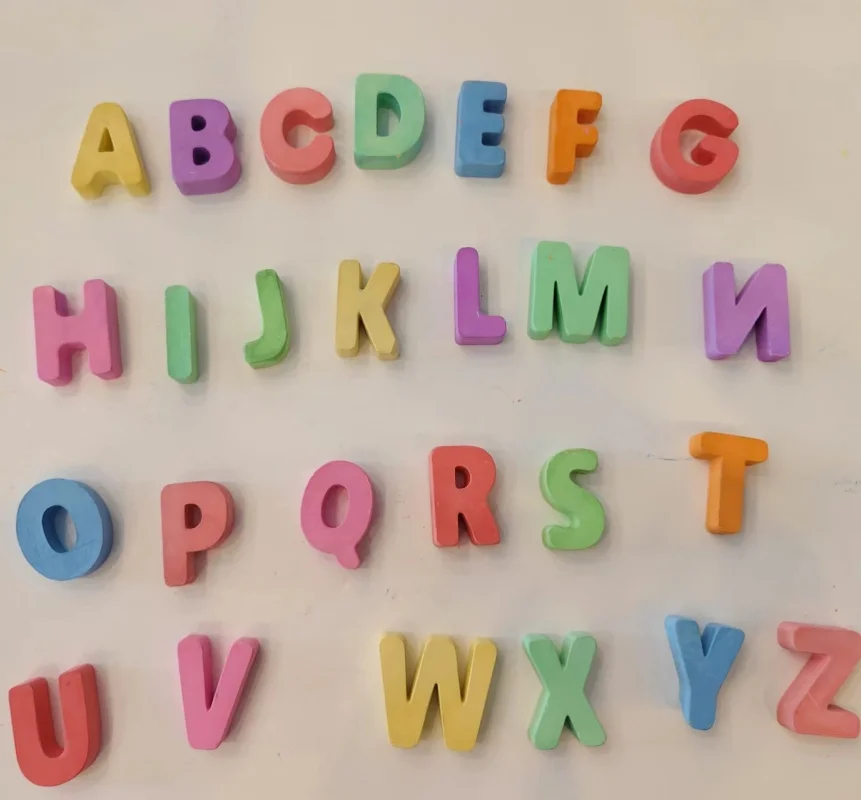 Skyward Educational Supplies Creative Dust free Letter Chalk Puzzle Non-Toxic Alphabet Chalk Sidewalk Chalk