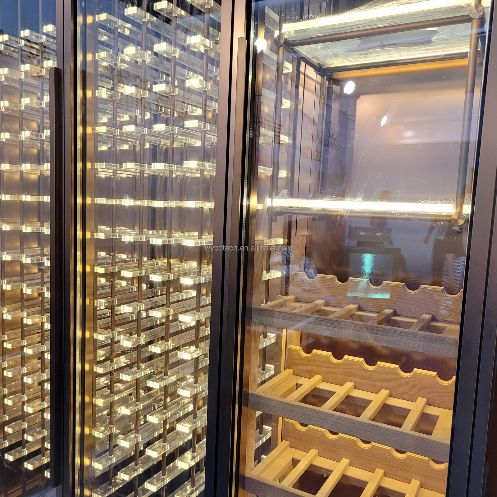 High Quality Real Constant Temperature Control Customized Wine Cellar Cooler Cabinets w/h Low Temperature Difference Wine Fridge