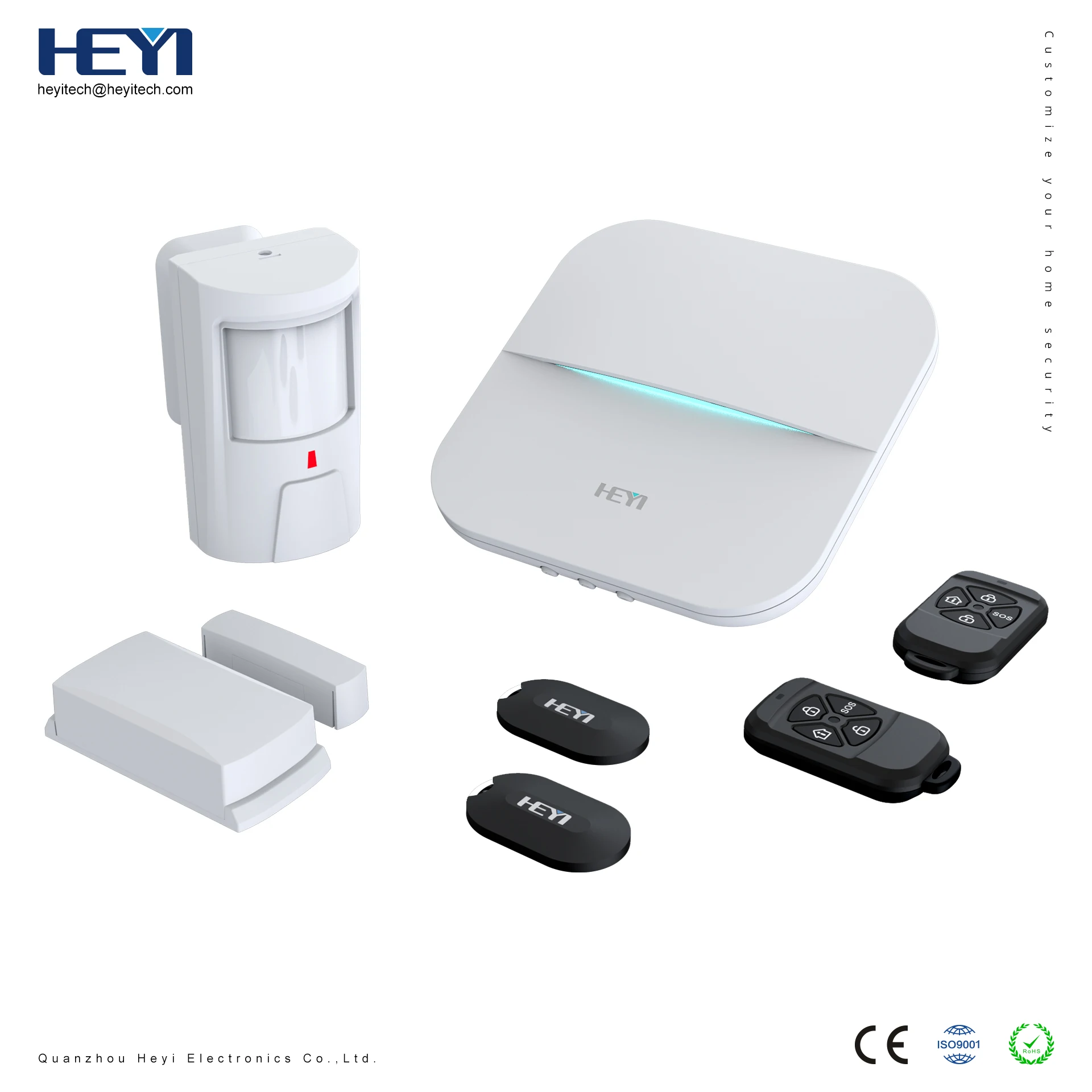 W21 заводская цена WIFI PSTN система сигнализации для умного дома использованные ЖК-мониторы Белый Черный Поддержка 8 шт. 2 года CE FCC