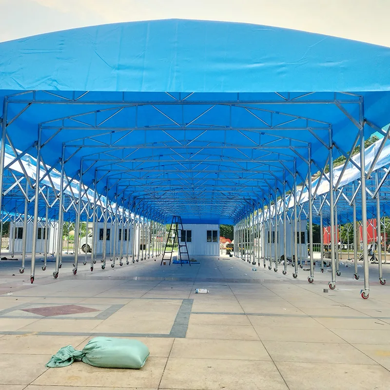 Outdoor Convenient mobile sliding tent