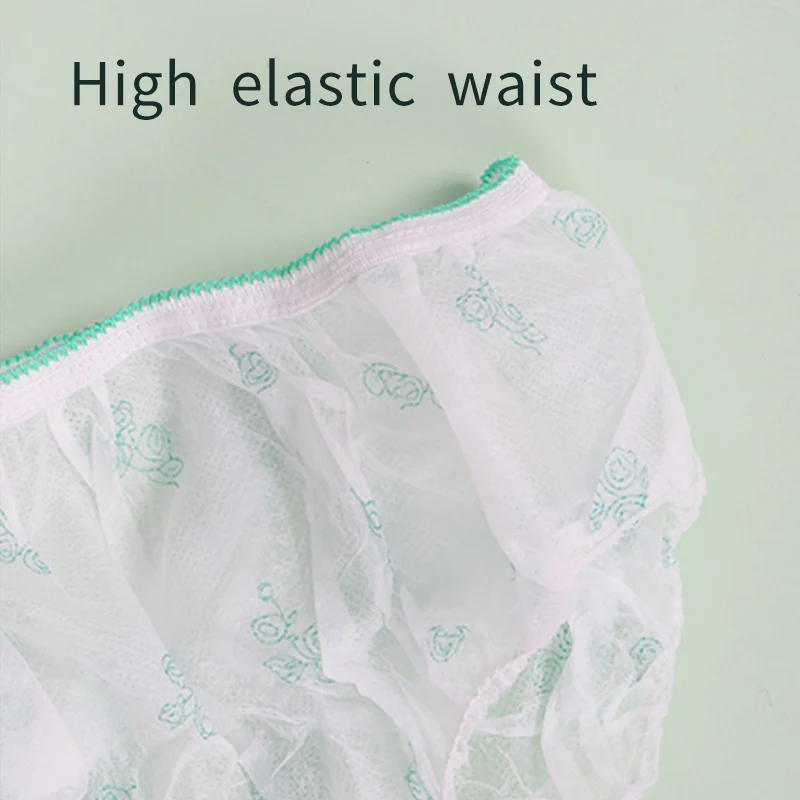 sexy nonwoven soft breathable print women disposable underwear for massage