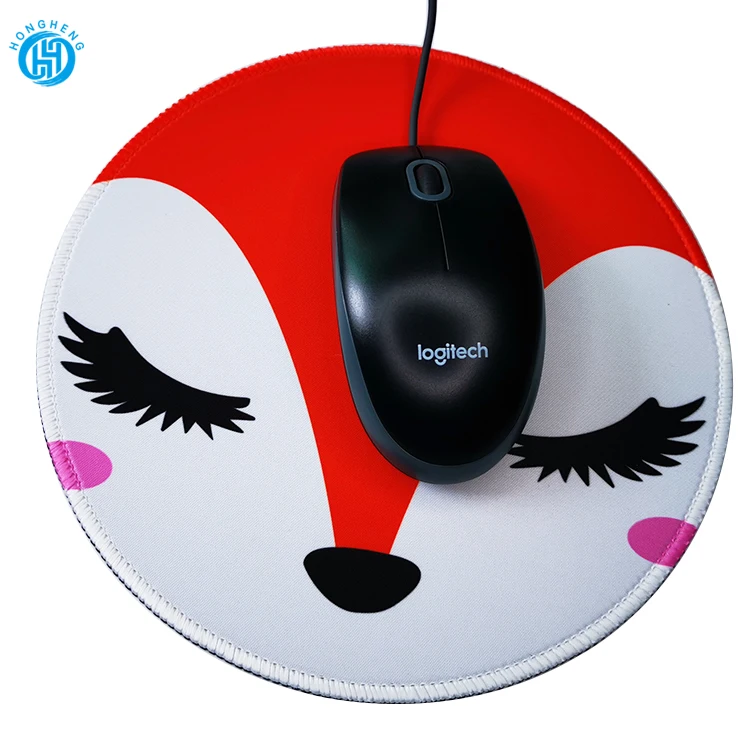 PVC promotional logo xxl  rgb gaming round sublimation heated  desk mat rubber custom mouse pad