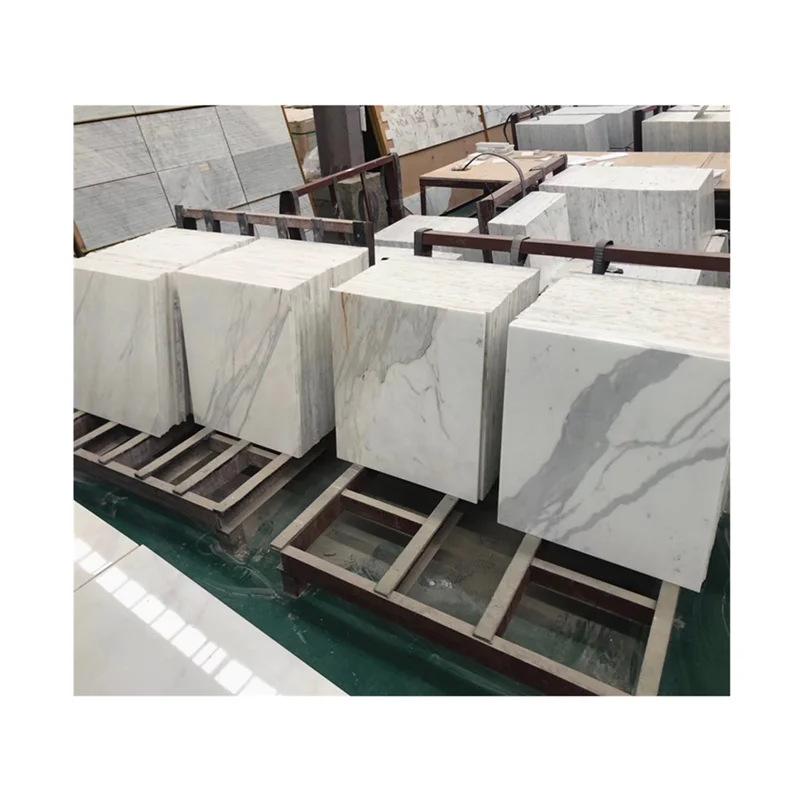 Elegant Thin Tiles Luxury Italy Calacatta Oro Gold Marble Flooring Tiles