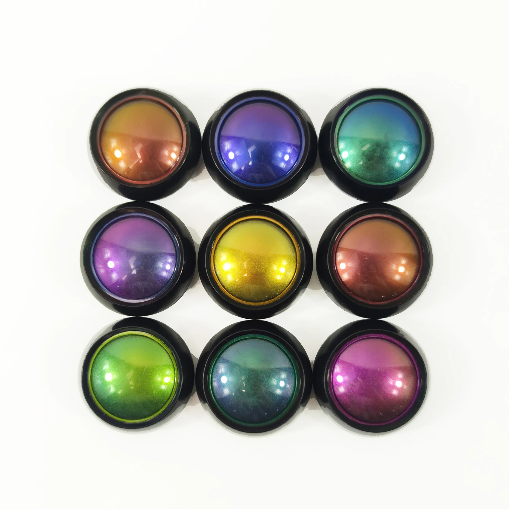 Wholesale Single Pressed Glitter Shimmer 9 Color Holographic Chameleon Eye Shadow Multichrome Pigment Chameleon For Eyeshadow