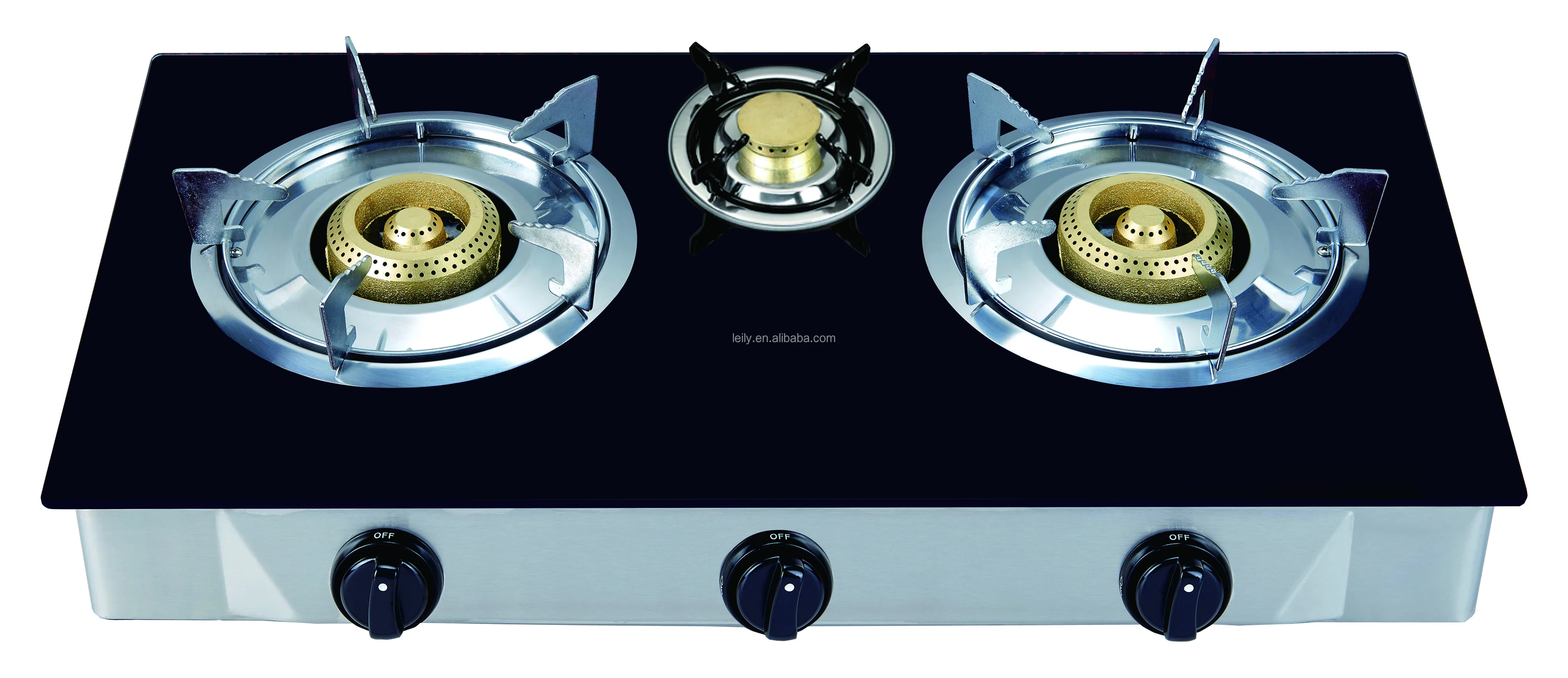 eramic Gas 2 plate Burner table top Stove double burner gas cooker Blue Flame Home Cooking Appliance CKD Stove