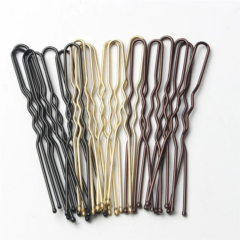 Wholesales hair accessories about Big size metal colorful women fancy u hairpins hair bobby pins for hair sculpt
