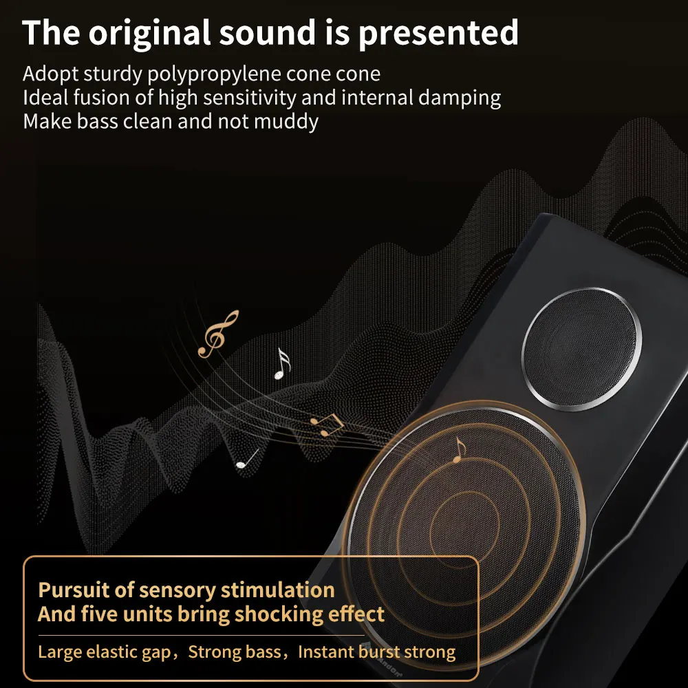 InAndOn Custom Factory 8 Inch Professional KTV Karaoke Home Speakers Piano Paint Speakers Audio Karaoke Set