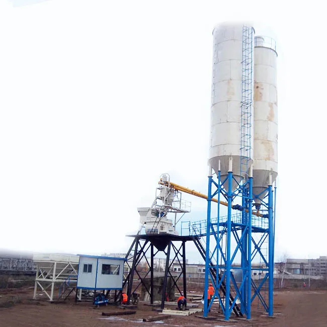 high quality HZS50 HZS75 Wet Mix Concrete Batch Plant Ready Mix Concrete Mixing Plant Cost