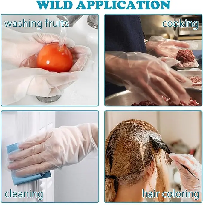 Homemade Sushi Gloves Disposable Plastic TPE Gloves Resistance to Stretch and Tear