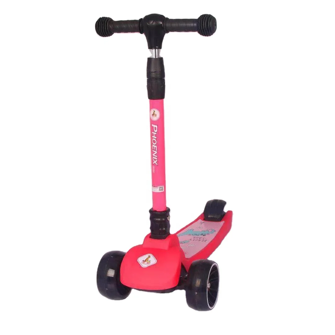 Foldable Kick Scooters for Kids S3 - 4 Adjustable Height Glider Ride 3 Wheel Kick Scooters