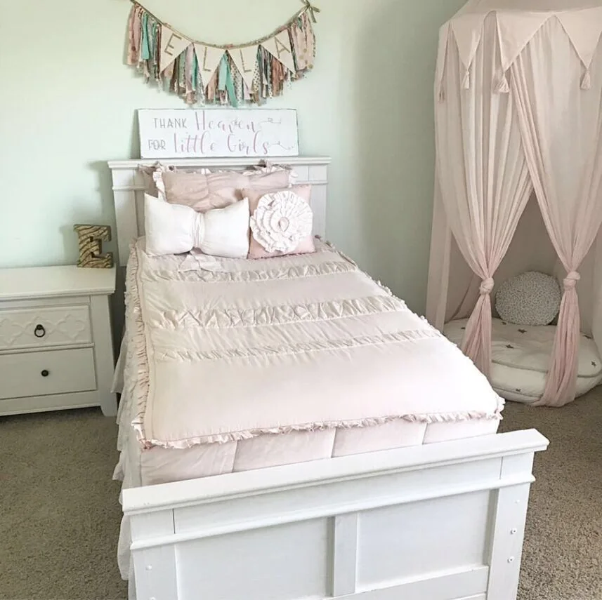 interior chiffon Summer mosquito net kids Bedroom Hanging canopy for room