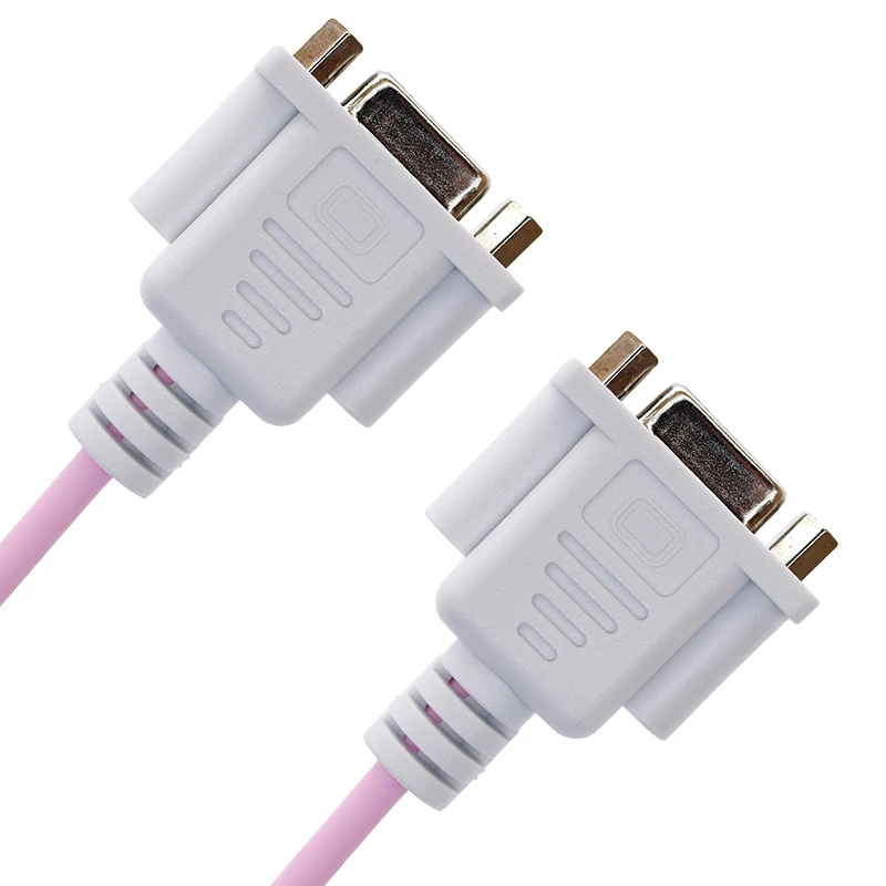 Factory Custom RS232 Db25 Db15 Db9 HDb37 male to female  Extension Serial  convert cable