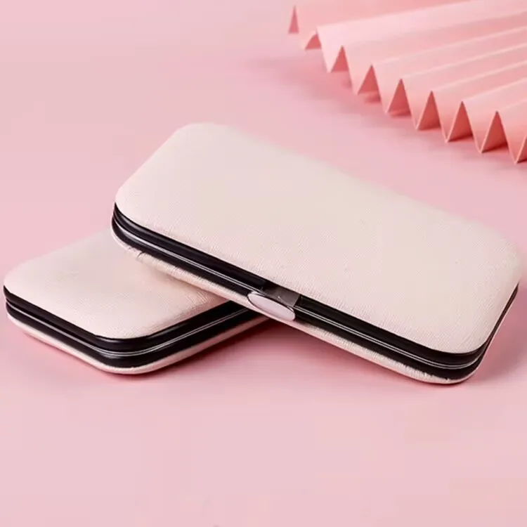 Support OEM 15pcs Black Stainless Steel Manicure Set Men Travel Grooming Kit For gift Creative shop supermarket custom logo